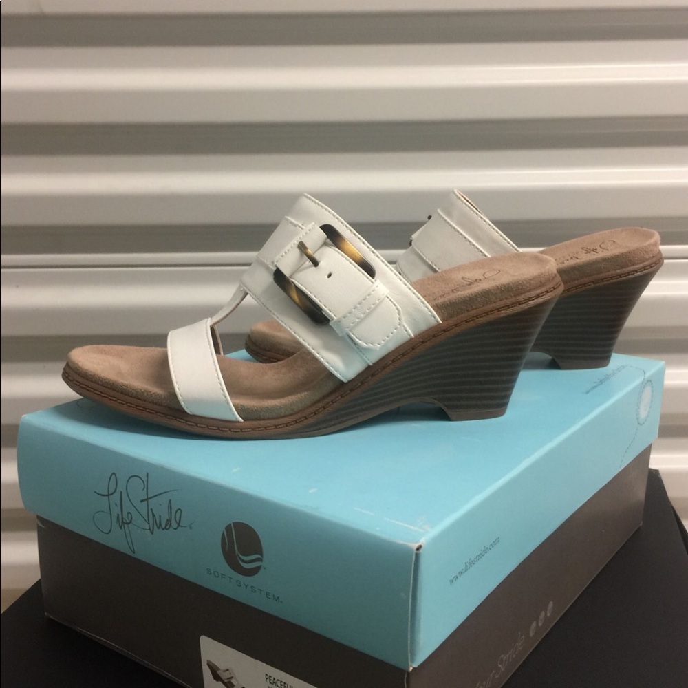COPY - Life Stride  White Sandal